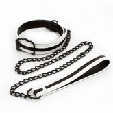 GLO Bondage Collar and Leash Set - Green BDSM Guler ?i Les? pentru Control Ejaculator